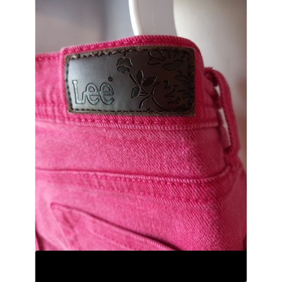 Riders By Lee Crop Capri Jeans Women's Dark Pink Embellished Pockets Sz Petite 4 - Picture 9 of 16